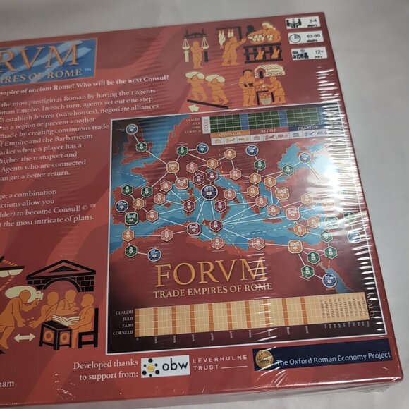 FORVM Forum Trade Empires of Rome Board Game NEW SEALED Brughmans MSRP $100CAD - Picture 4 of 9